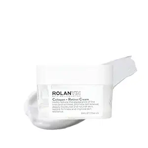 ROLANYIN Collagen + Retinol Cream for Deep Hydration and Anti Aging Firming Wrinkle Reduction Nourishing and Plumping Formula Skin Care