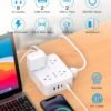 Surge Protector Power Strip, HANYCONY Extension Cord with Multiple Outlets