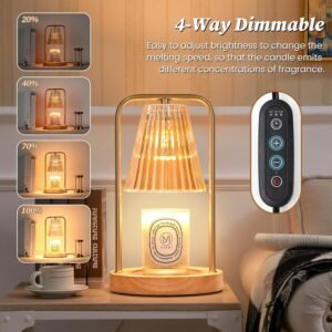Candle Warmer Lamp with Timer Dimmable, Birthday Gifts for Women